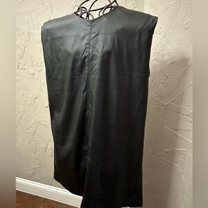 ZENANA Black Faux Leather Dress, NWT!
